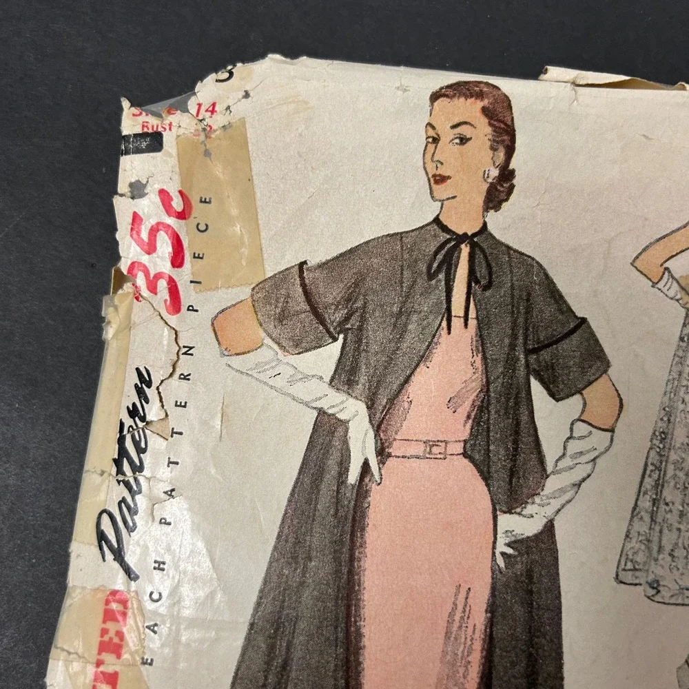 Vintage Simplicity 3573 Sewing Pattern Misses Size 14 Multi-Style Coat Duster